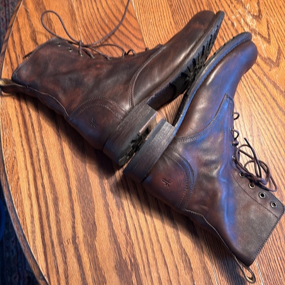 Brown Leather UNISEX Boots 8.5D